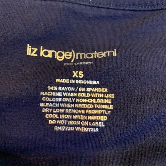 Liz Lange Maternity Navy and White Striped Bodycon Dress Size XS - Picture 5 of 8